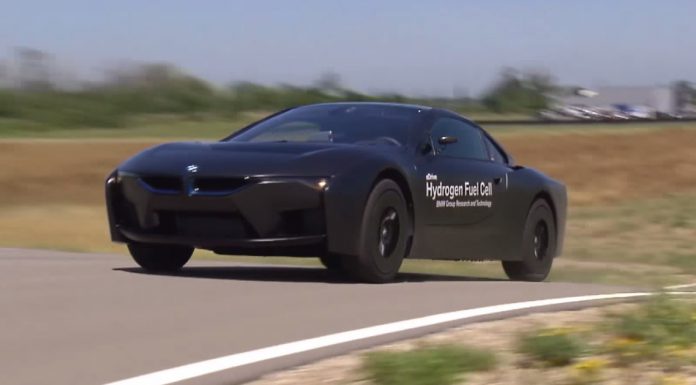 BMW i8 Hydrogen Fuel Cell prototype testing