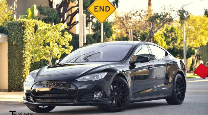 Black on Black Tesla Model S by T Sportline 
