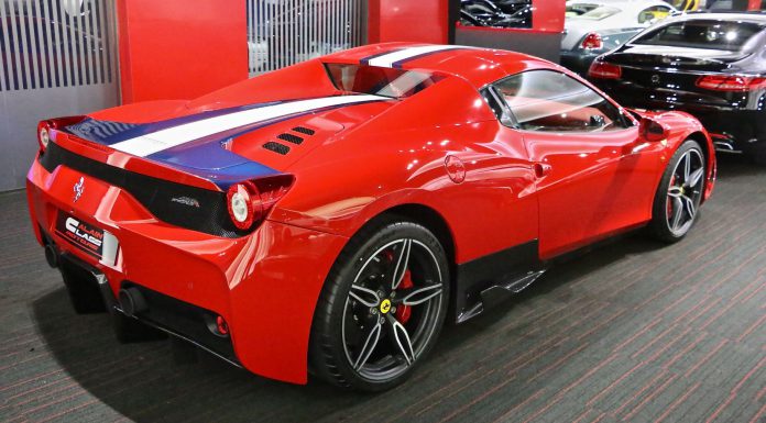 Ferrari 458 Speciale A for sale in Dubai rear