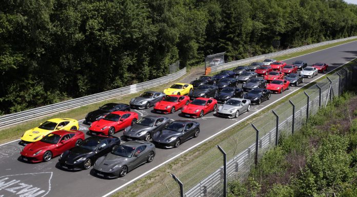 40 Ferrari F12 Berlinettas at the Nurburgring