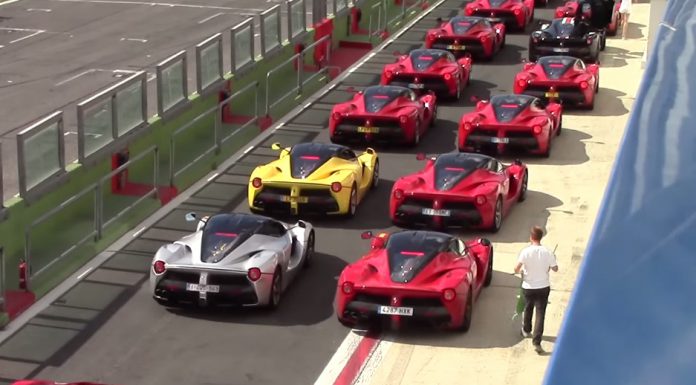 Insane LaFerrari gathering at Ferrari Cavalcade 2015