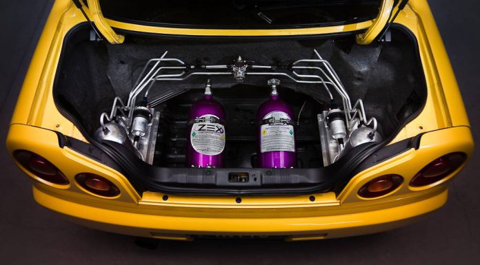 1000hp Lightning Yellow Nissan GT-R Skyline V-Spec  Nitrous setup