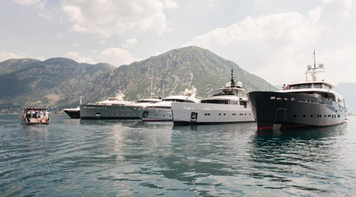 Superyacht lineup at Superyacht Rendezvous Montenegro 2015