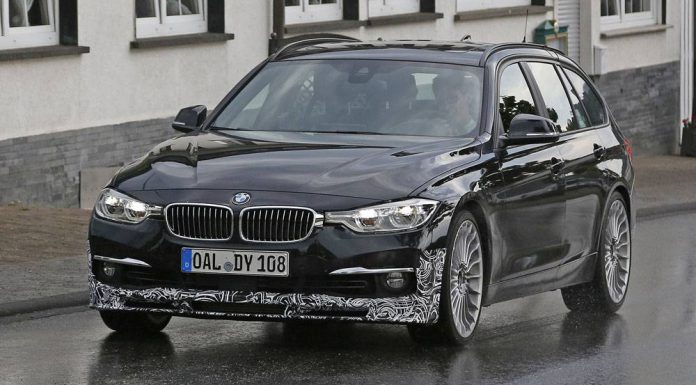 Facelifted Alpina D3 spy shot front