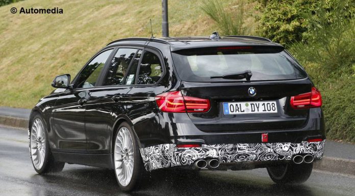 Facelifted Alpina D3 spy shot rear