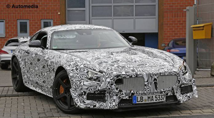 Mercedes-AMG GT3 spy shots from the Nurburgring front