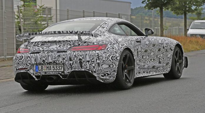 Mercedes-AMG GT3 spy shots from the Nurburgring rear