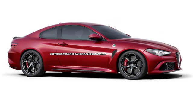 Alfa Romeo Giulia Coupe red