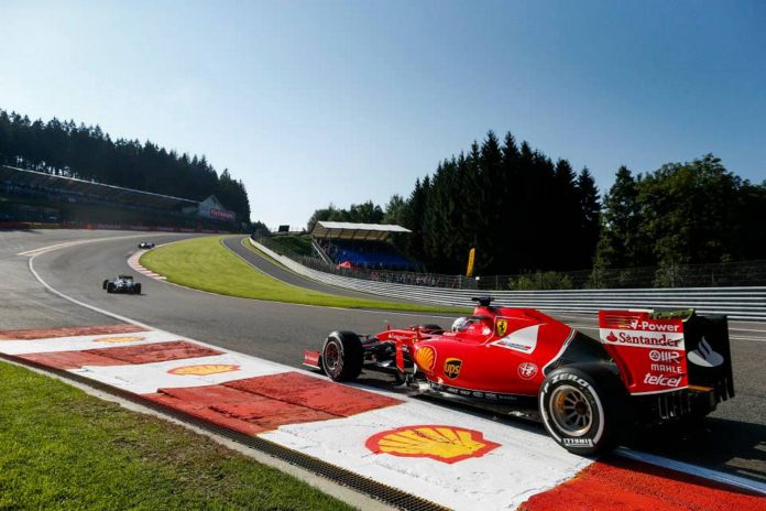 Ferrari at Belgian GP 2015