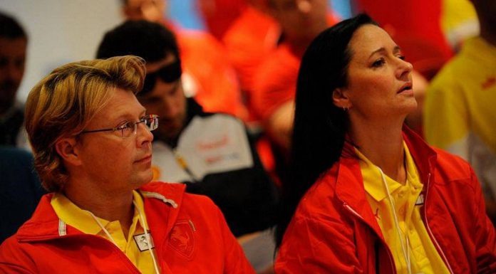 Ferrari drivers briefing