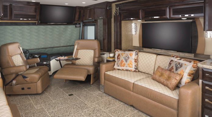 King Aire luxury motor home interior
