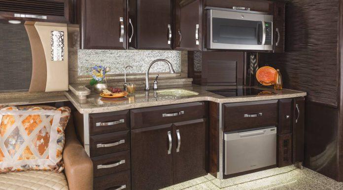 King Aire luxury motor home kitchen 