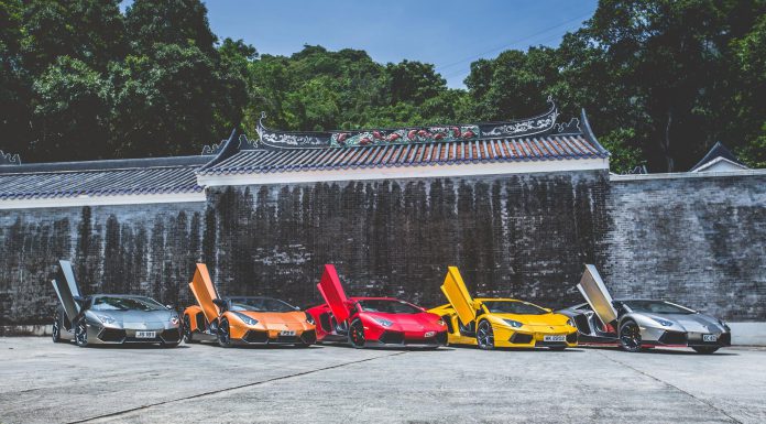 Photo of the Day: Lamborghini Aventador Group Shot 