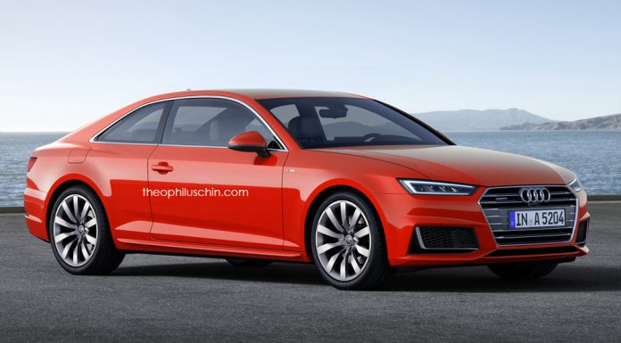 Next-gen Audi A5 front