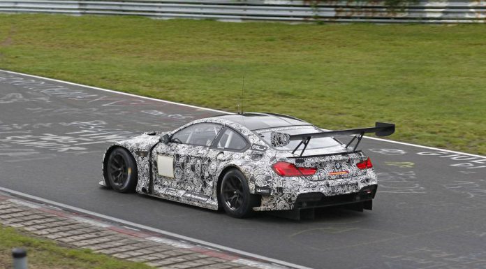 BMW M6 GT3 spy shots rear