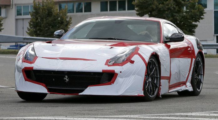 Ferrari F12 Versione Speciale spy shot front