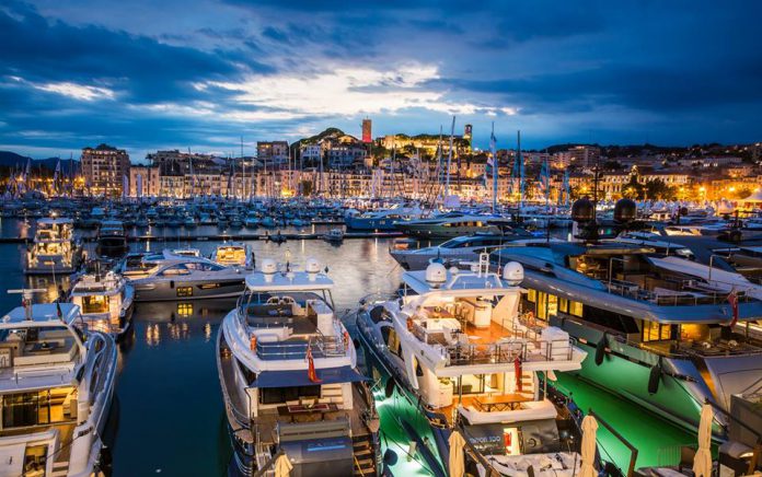 Cannes Yachting festival 2015 night photo