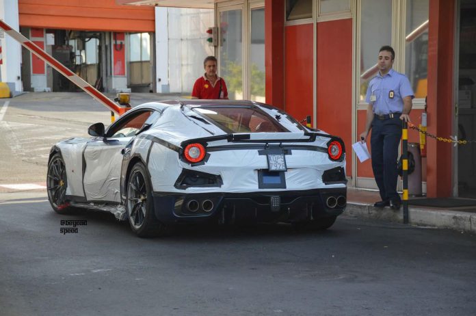 Ferrari F12 Versione Speciale spied rear