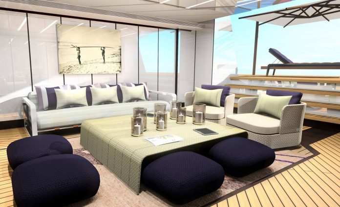 Heesen Yacht Superyacht Alida beach club view aft