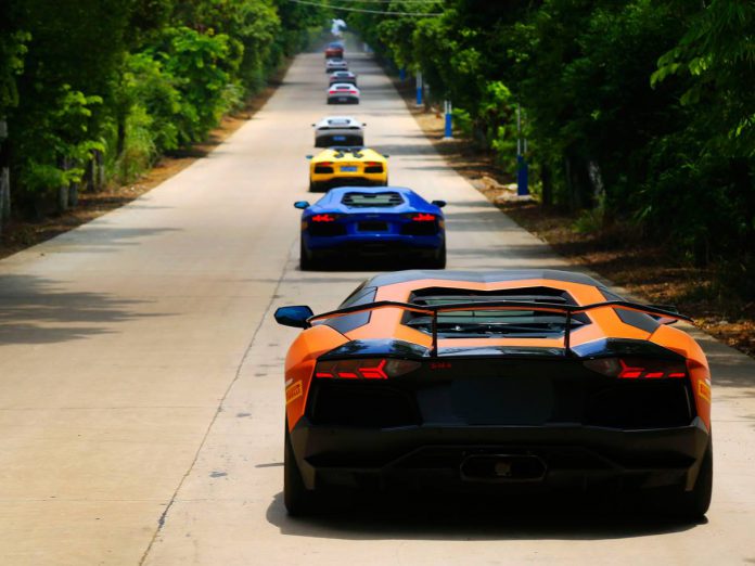 Lamborghini  convoy china