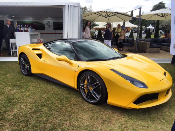 Yellow Ferrari 488 GTB