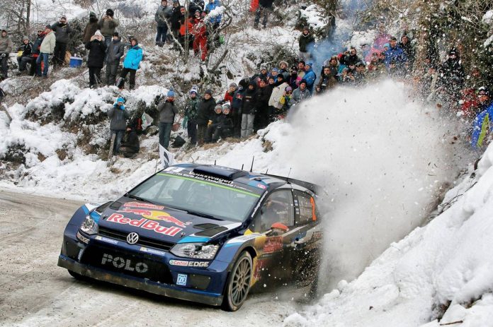 Red Bull VW Polo R WRC Rally Monte Carlo