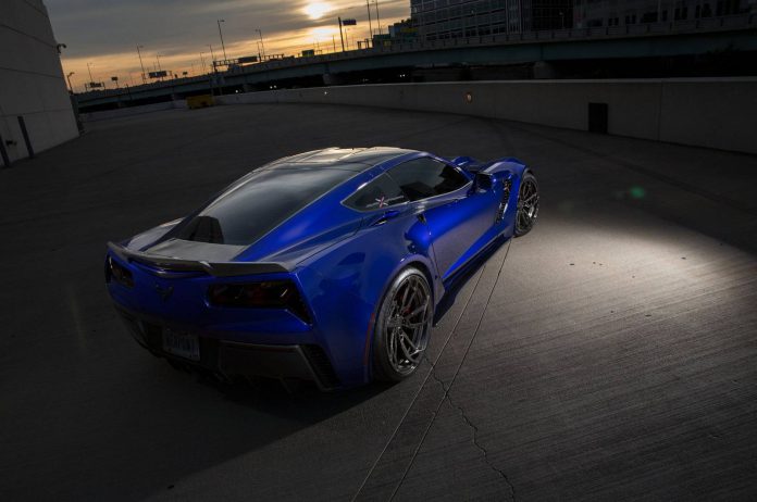 Blue Corvette C7