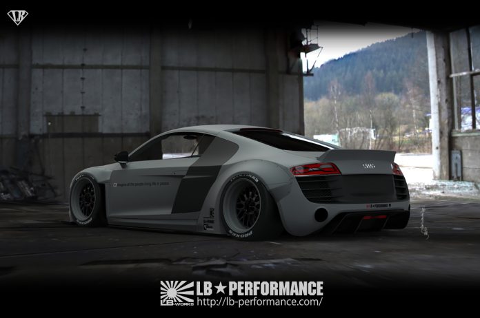 Liberty Walk Audi R8 rear