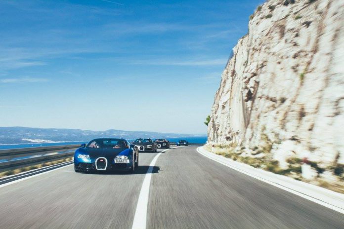 Bugatti Veyron road trip
