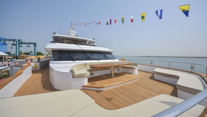 Majesty 155 Superyacht Forward Seating Area