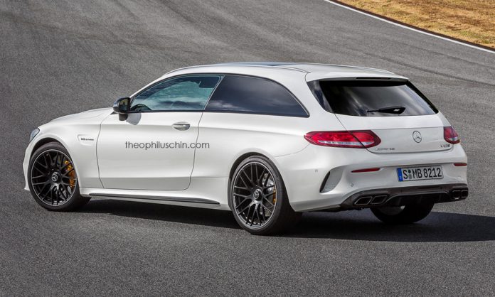 Mercedes-AMG C63 S Shooting Brake render rear