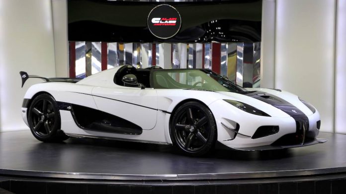 White Koenigsegg Agera RS  for sale