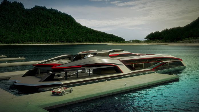 Kraken yacht gray design