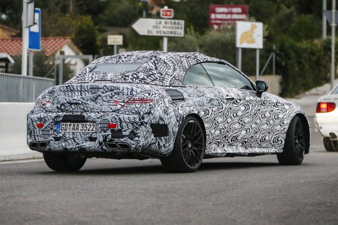 Mercedes-AMG C63 Cabrio spy shot 