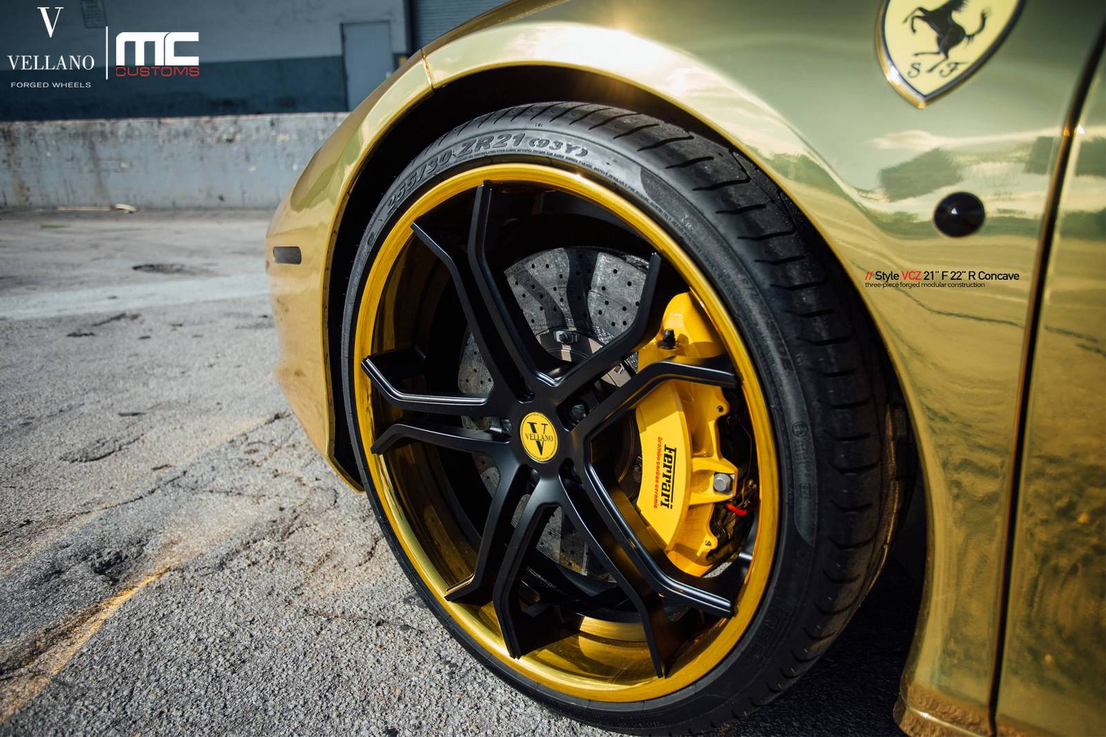 Ferrari 458 Spider Gold