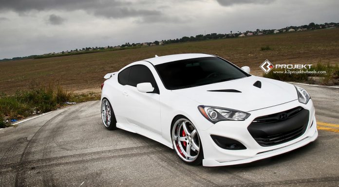 White Hyundai Genesis Coupe by K3 Projekt