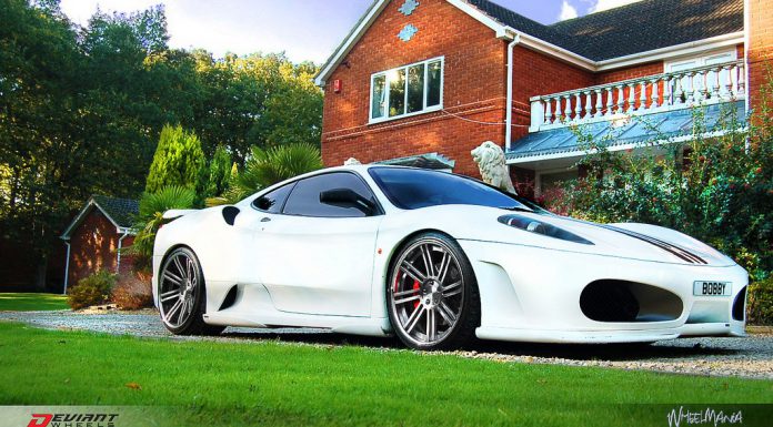 White Ferrari F430 on Deviant DV8.2 Wheels