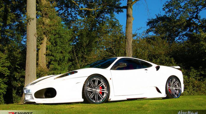 White Ferrari F430 on Deviant DV8.2 Wheels