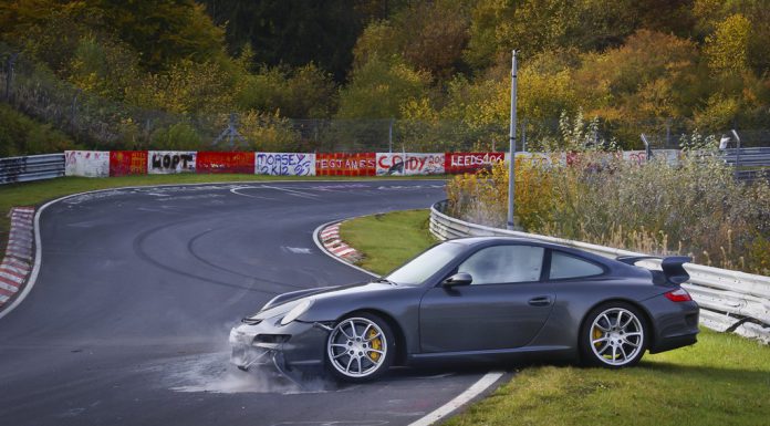 2007 Porsche 997 911 GT3 Crashes on Nordschleife