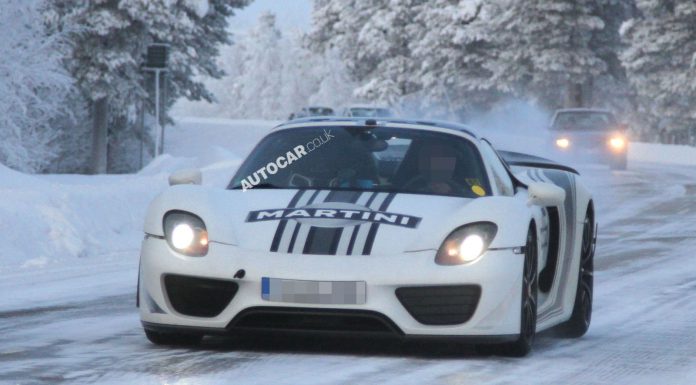 Spyshots: Porsche 918 Spyder Captured Winter Testing