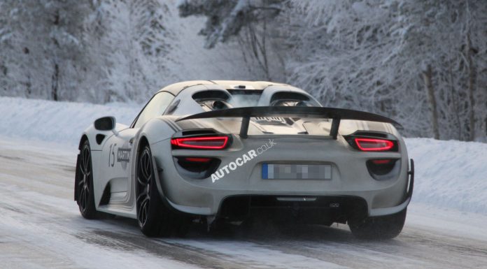 Spyshots: Porsche 918 Spyder Captured Winter Testing