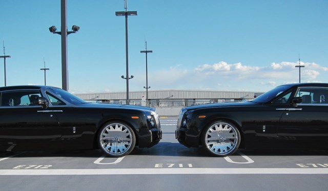 Duo of Black Rolls-Royce Phantoms by Office-K