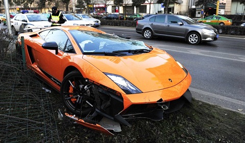 Lamborghini Gallardo LP570-4 Superleggera Wrecked in China