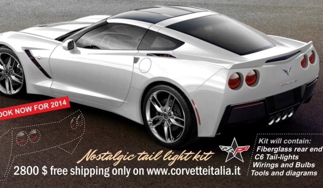 Nostalgic Tail Kit Gives Corvette C7 a C6 Rear End Shape
