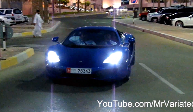 Video: McLaren MP4-12C Accelerating in Dubai