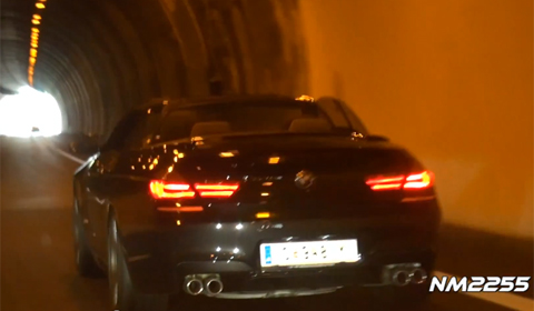 Video: 2013 BMW F12 M6 Convertible in Italian Tunnel