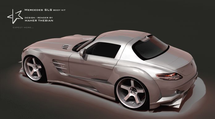 Mercedes-Benz SLS AMG Bodykit Rendering by Maher Thebian