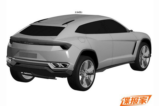 Chinese Patents of Lamborghini SUV Photos Indicate Production Could be Nearing