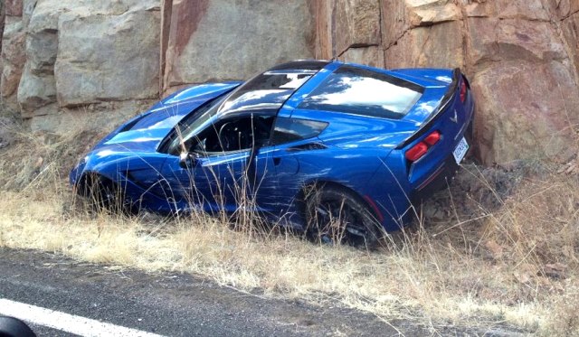 2014 Corvette Stingray Crashed