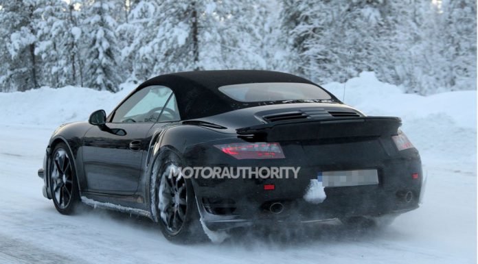 Spyshots: 2014 Porsche 911 Turbo Captured Winter Testing